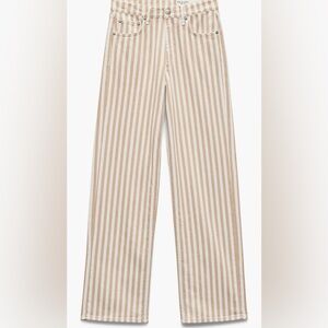 NWT rag & bone shea stripe high waisted straight leg jeans size 29